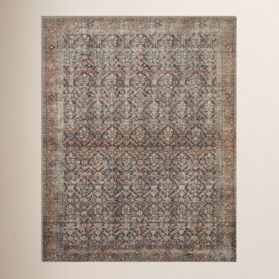 Billie Oriental Ink / Salmon Area Rug