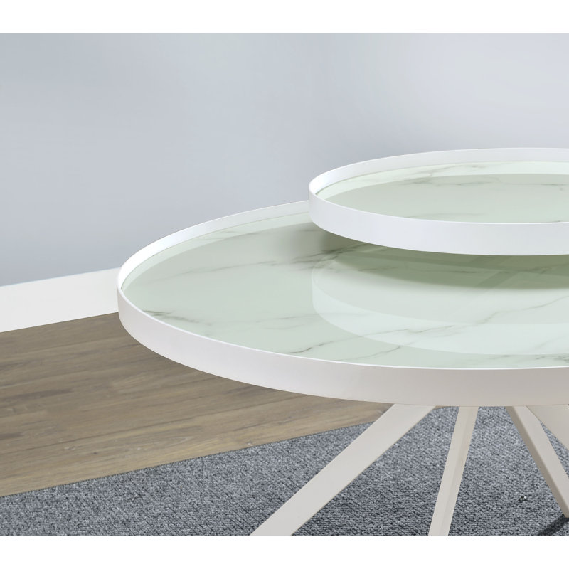 Table basse Hearn, Blanc