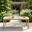 Table de salle à manger extérieure en bois d'acacia avec trou pour parasol-305561897