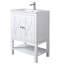 Ensemble de meuble-lavabo simple blanc 24 po
