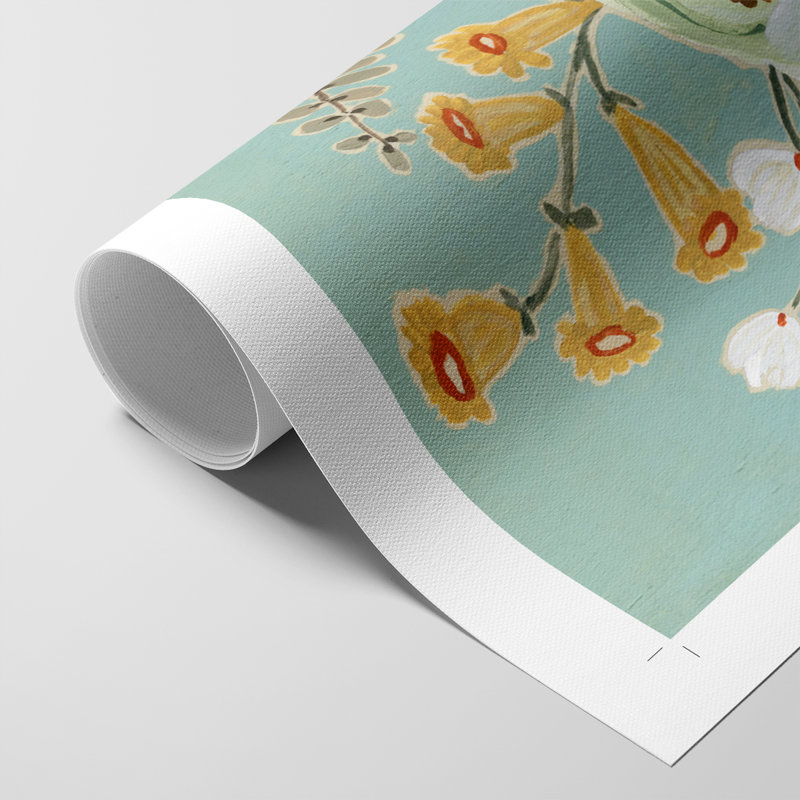Joyful Blossoms II - Impression sur toile seulement - NON-CADRE