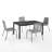 Achilles Bettis 5Pc Outdoor Wicker/ Metal Dining Set