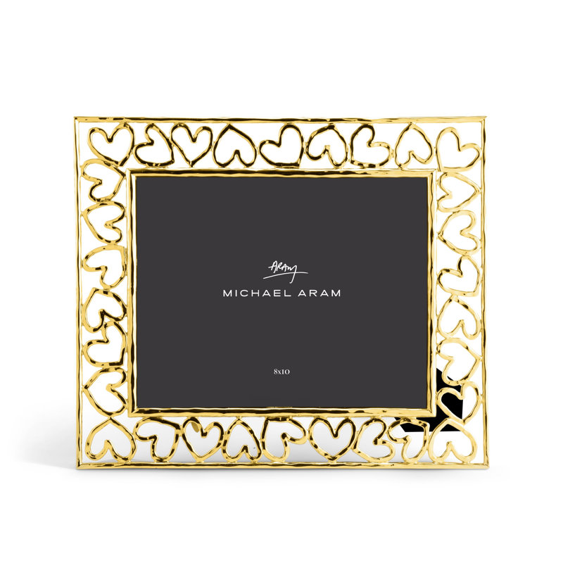 Heart Frame, 8" x 10", Gold