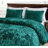 Diamond Stitch Reversible Plush Distressed Velvet Quilt Set-1957871839-1963264231