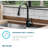 Avado Pull Down Single Handle Kitchen Faucet-49495869