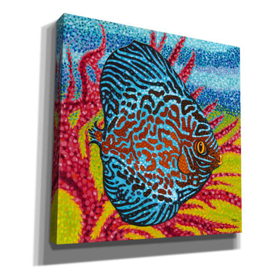 «Brilliant Tropical Fish II» par Carolee Vitaletti, art mural sur toile