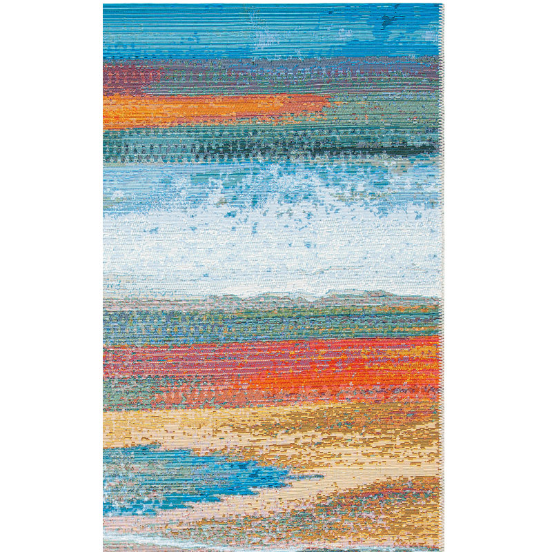 Agambir 500 Performance Abstract Indoor/Outdoor Area Rug, Runner 2'8" x 10'5"