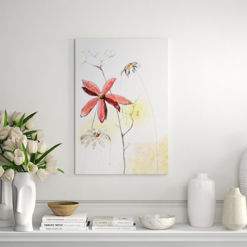 Watercolor Flowers IV Print by Chelsea Art Studio, Outdoor, 79" H x 54" W x 1.5" D
