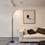 Devyne 173cm Black Reading Floor Lamp