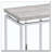 Natural Oak and Chrome Sofa Table