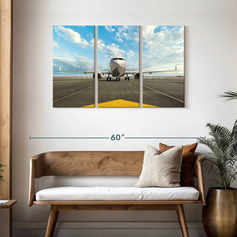Mehar avion en veille, H 28 po x l 45 po