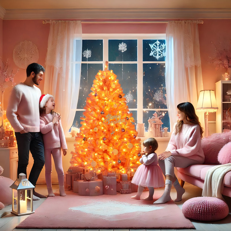 Arbre de Noël éclairé épinette 72,05 po Kasir