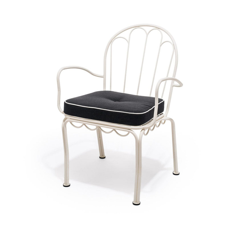 AL Fresco Dining Chair Cushion, Rivie Black