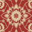 Tapis intérieur / extérieur rouge / crème Arneshia-395048413