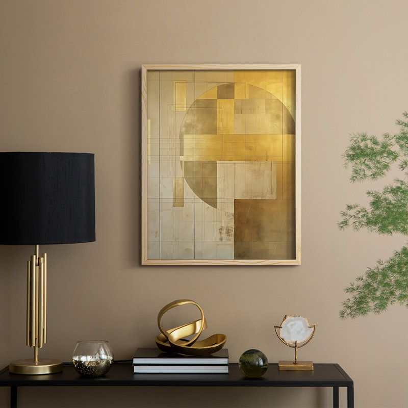 Reproduction encadrée ABSTRACT Series Cxxv - bois massif, H 11 po x l 9 po
