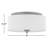 Blanche 3-Light Matte Black Flush Mount Ceiling Light-1434308201