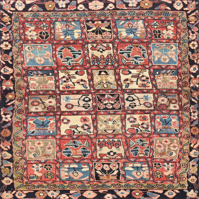 Oriental Indoor Rug, Square 5'