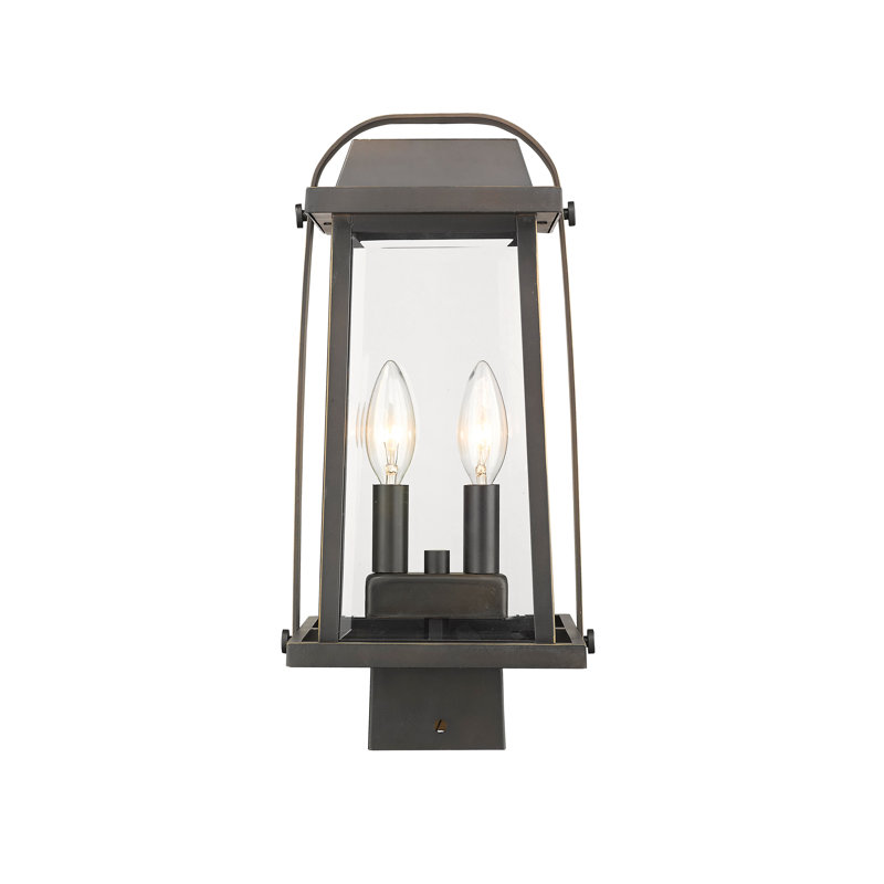 Luminaire suspendu à 2 lumières Sisto, Bronze huilé