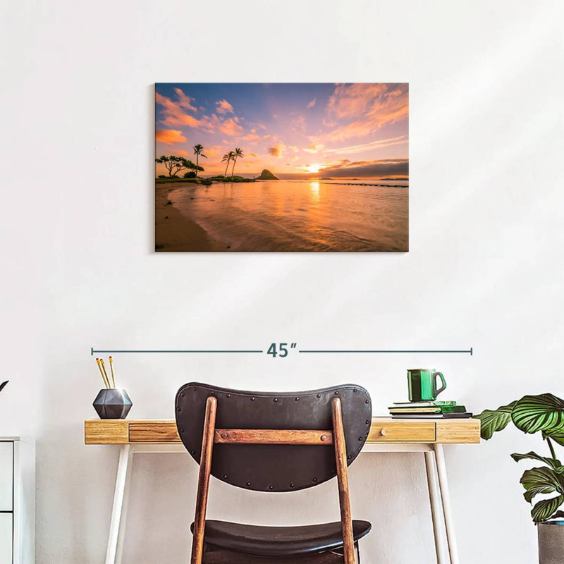 Coucher de soleil tropical Gillard Hawaii, H 20 po x l 30 po