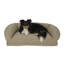 Lit pour chien matelassé en microfibre-40416245-40416244