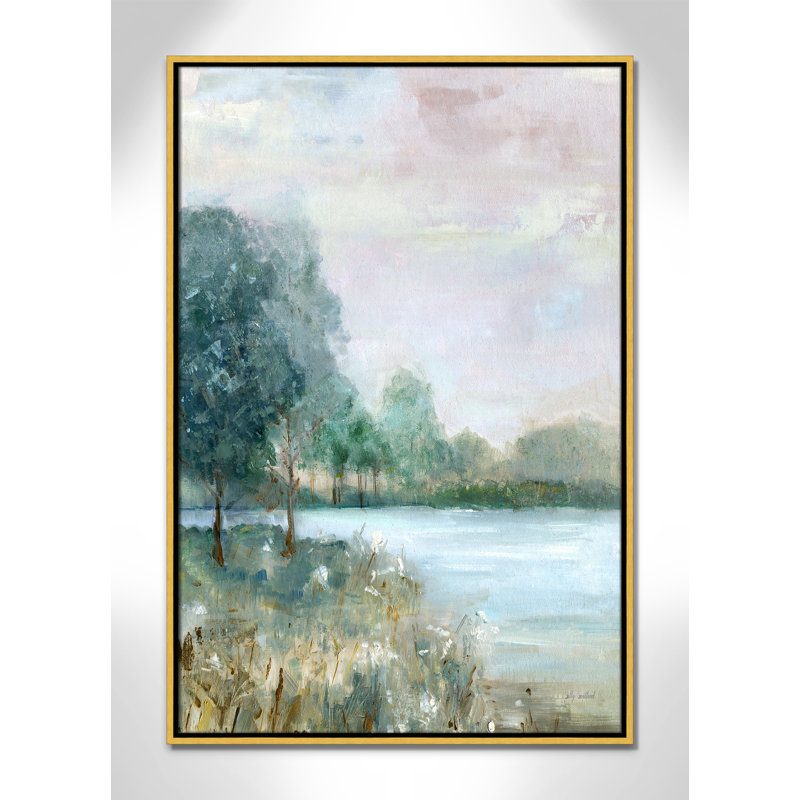«Blue Hour I Print» par Sally Swatland, H 37,5 po x l 25,5 po, Doré