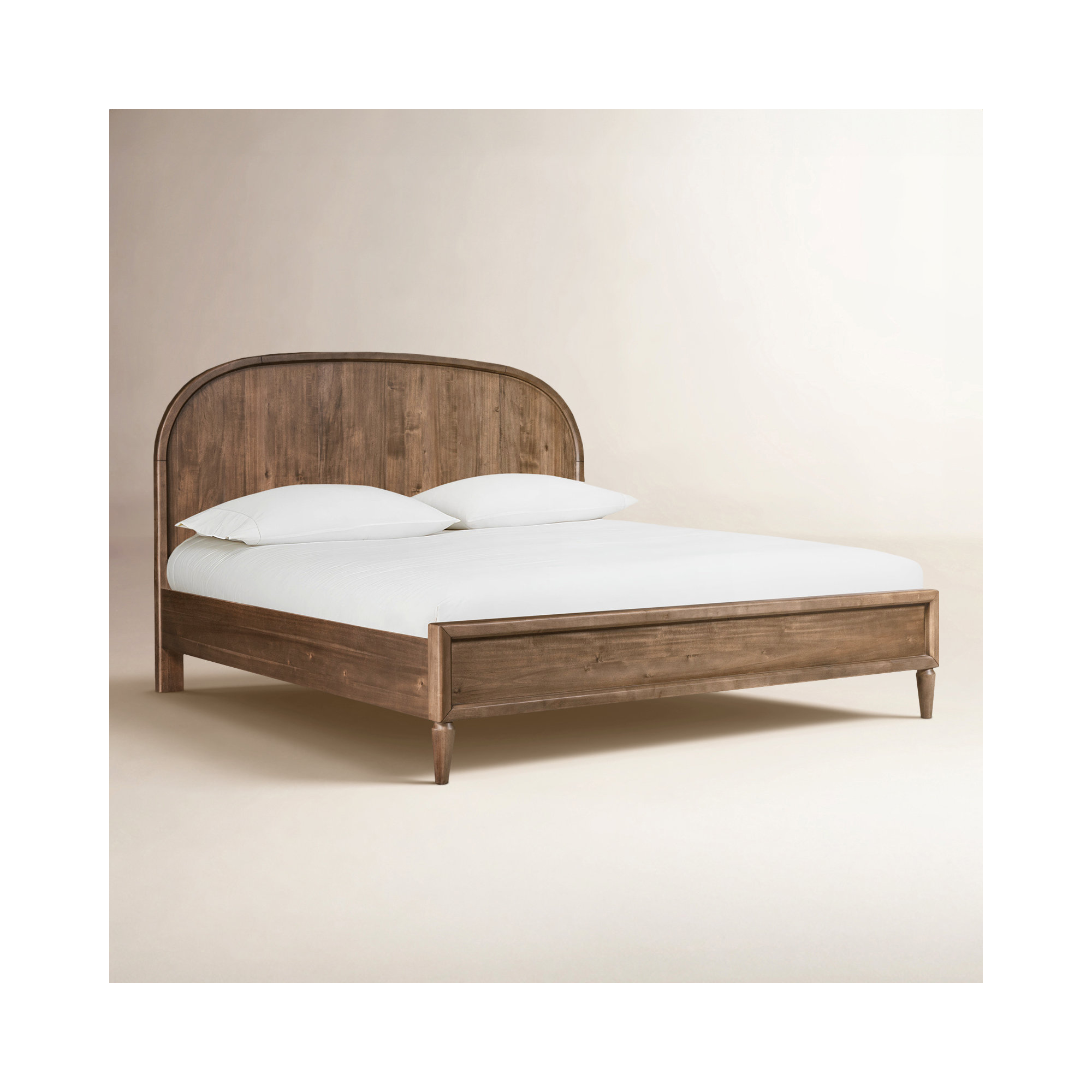 August Solid Wood Platform Bed, Queen