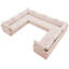 Canapé modulaire réversible en velours de 140 po de large Hertling-63568339