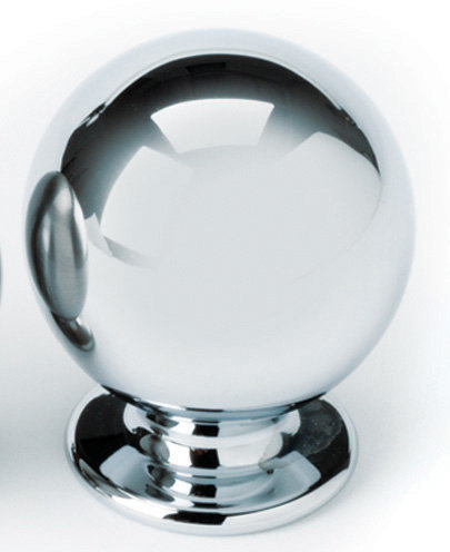 Round Knob, Satin Nickel, 1.25" H x 1" W x 0.75" D