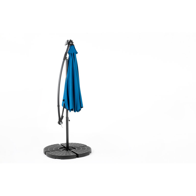 Parasol de marché à DEL 10 pi, Blue