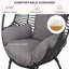 Fauteuil de patio en osier PE-1025786739-1025786738
