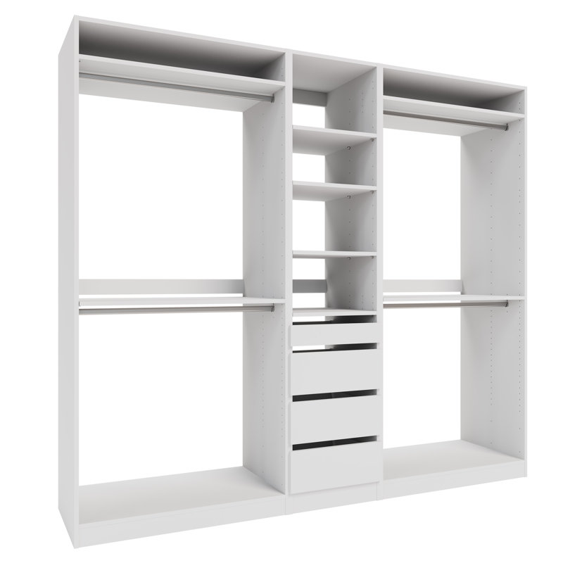 Système d'organisation 90 po, Blanc