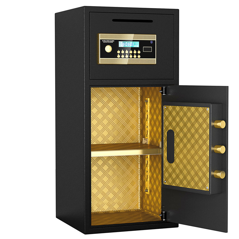 Grand coffre-fort à double porte à pièces, H 33,46 po x l 15,74 po x P 14,17 po