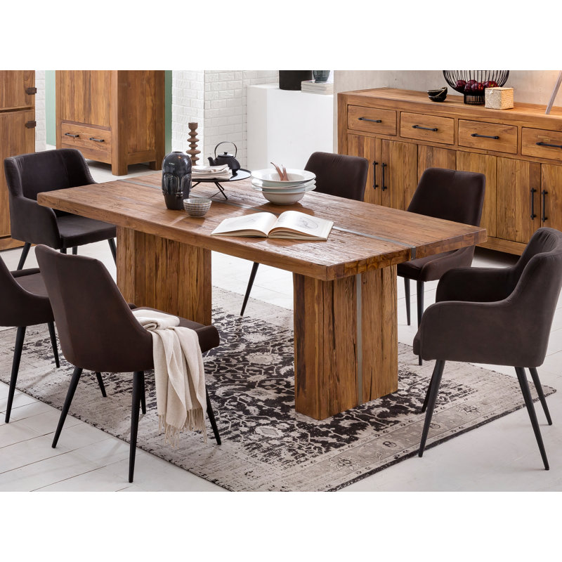 Amanpreet Rectangular Teak Outdoor Dining Table , cm W 100cm cm D, 78cm H x 240cm W x 100cm D
