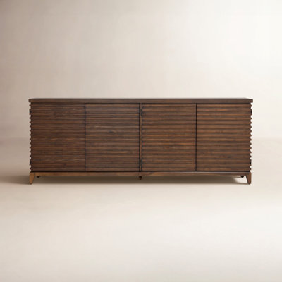 Emeline Myra 82" Wide Acacia Solid Wood Sideboard