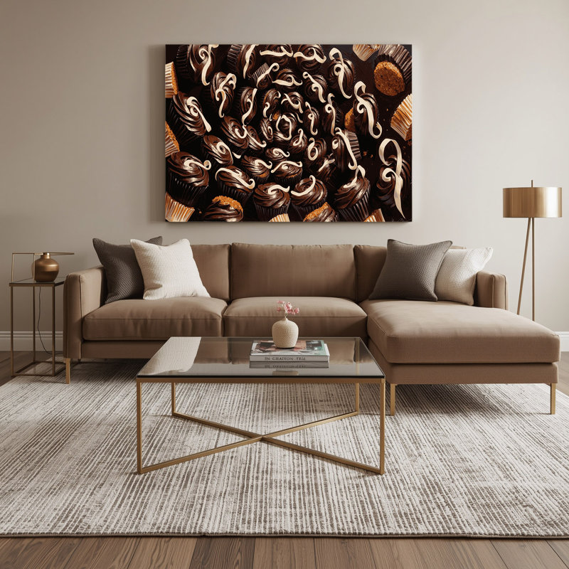 Desserts Hostess cupcakes Black Canvas Wall Art, H 11 po x l 14 po