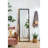 23" X 72" Full Length Mirror With Metal Beaded Frame, Rectangular Oversized Mirror For Living Room Bedroom, Black
