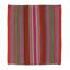 Vintage Peruvian Square Kilim, Vibrant Polychromatic Stripes - Rug & Kilim