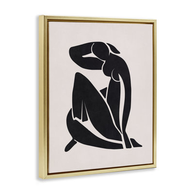 Art mural Mid-Century Boho figure brune encadrée par Nataly White