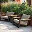 Ensemble de chaises de patio en aluminium-177011671