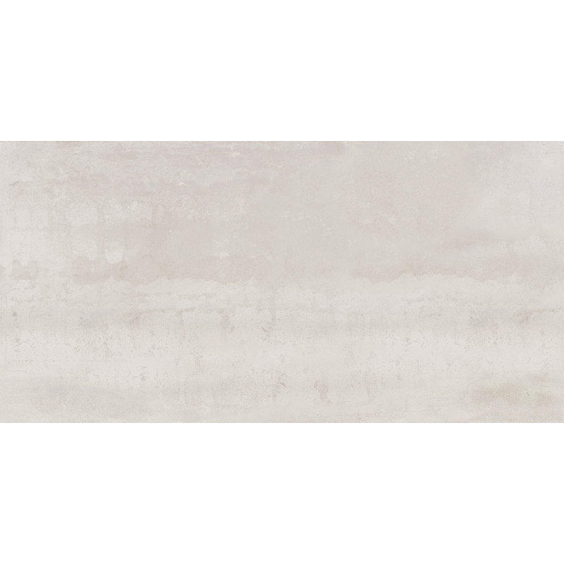 24" x 47.25" Porcelaink Metal Look Wall Tile, White