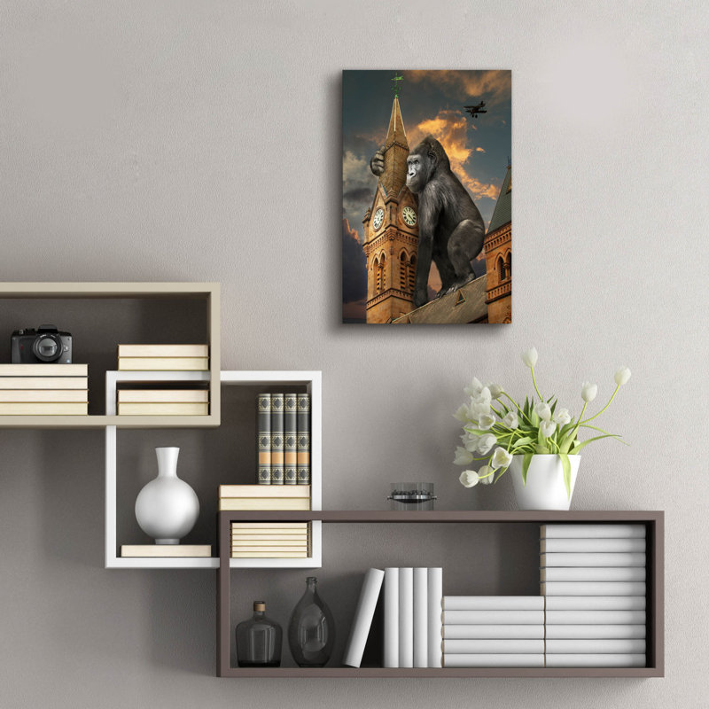  «Kong Burg» par John Hovenstine, art mural en verre acrylique, 16 po x 24 po, H 24 po x l 16 po