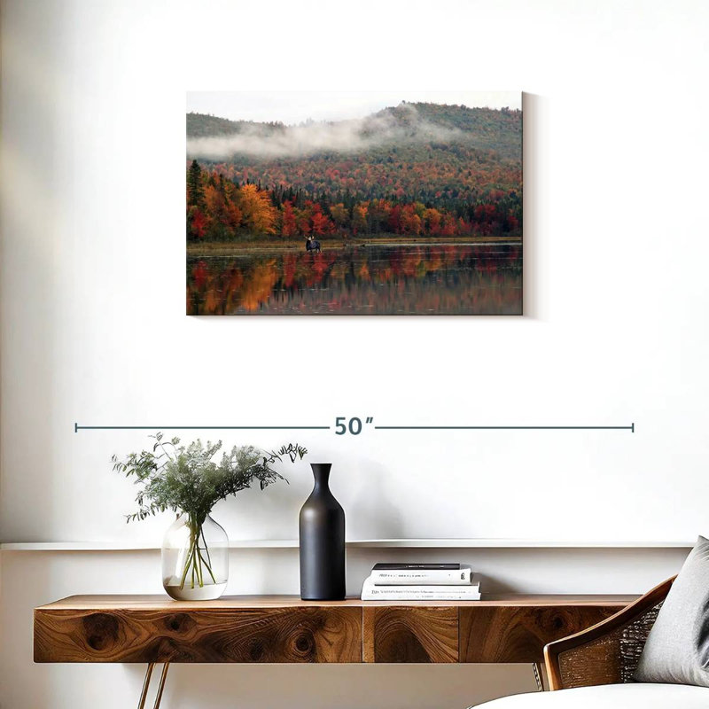 Alvord automne dans la rivière Androscoggin, H 20 po x l 30 po