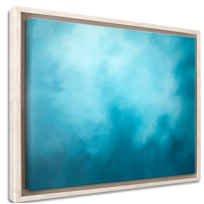 Coastal Retreat Underwater Clouds XV by  - Floater Frame Print on Canvas