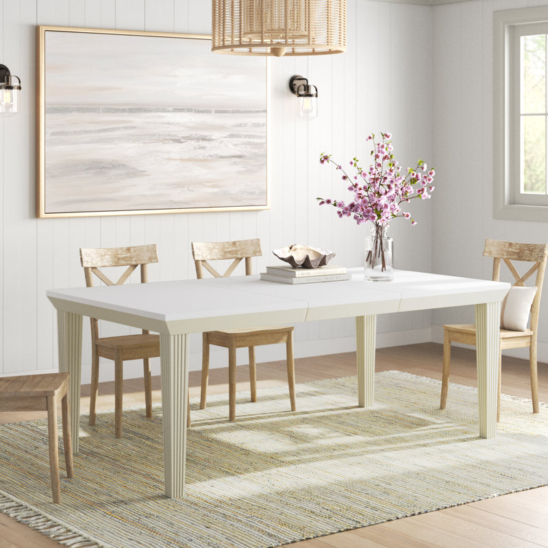 Gladyce Extendable Acacia Solid Wood Dining Table