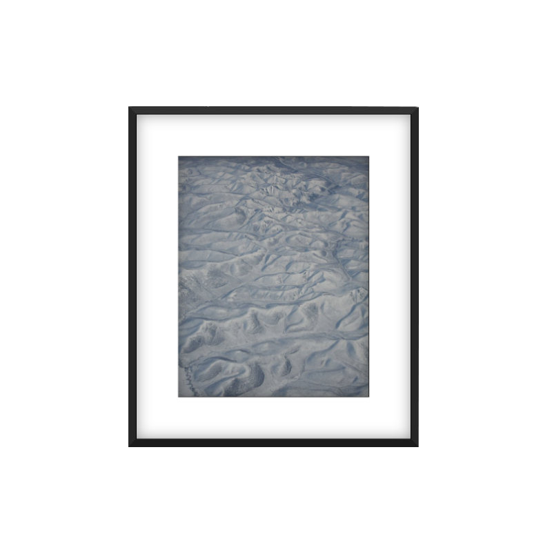 Sel Print by Francis Augustine, Black Framed Paper, White, 27" H x 18" W x 0.8" D