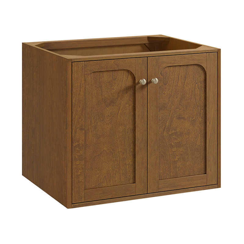 Laurent Single Bathroom Vanity Base, Honey Oak