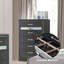 Commode au design moderne avec finition noire