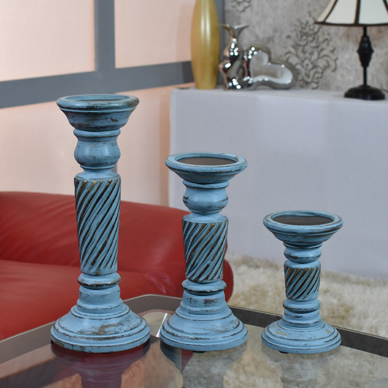 Pilier en bois 15 po, 3, Moyen brûlé_2, 9"/15"/9"