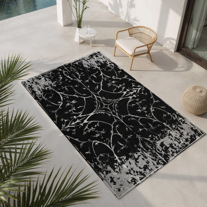 Tapis intérieur et extérieur Crescent Charm, Rectangulaire 8 pi x 10 pi