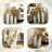 Decorative Metal Vases Set of 3